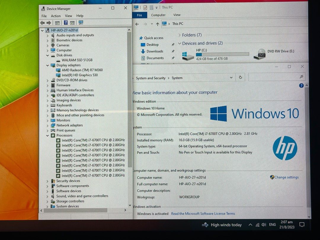 All in one i7 16gb ram hotsell