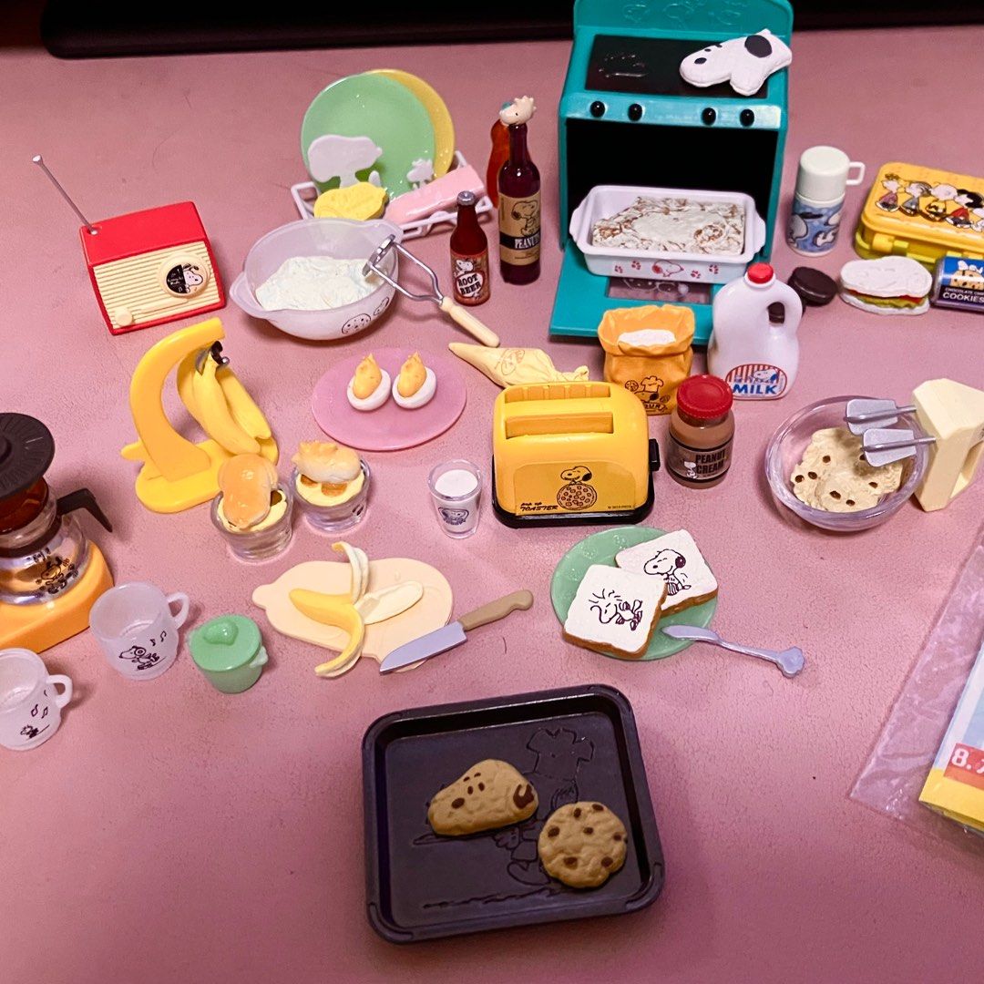 絕版Re-ment Peanuts Snoopy Retro Kitchen 史努比復古廚房, 興趣及