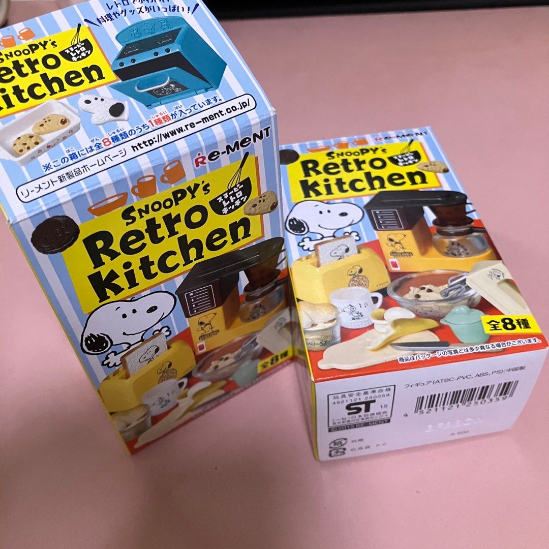 絕版Re-ment Peanuts Snoopy Retro Kitchen 史努比復古廚房, 興趣及