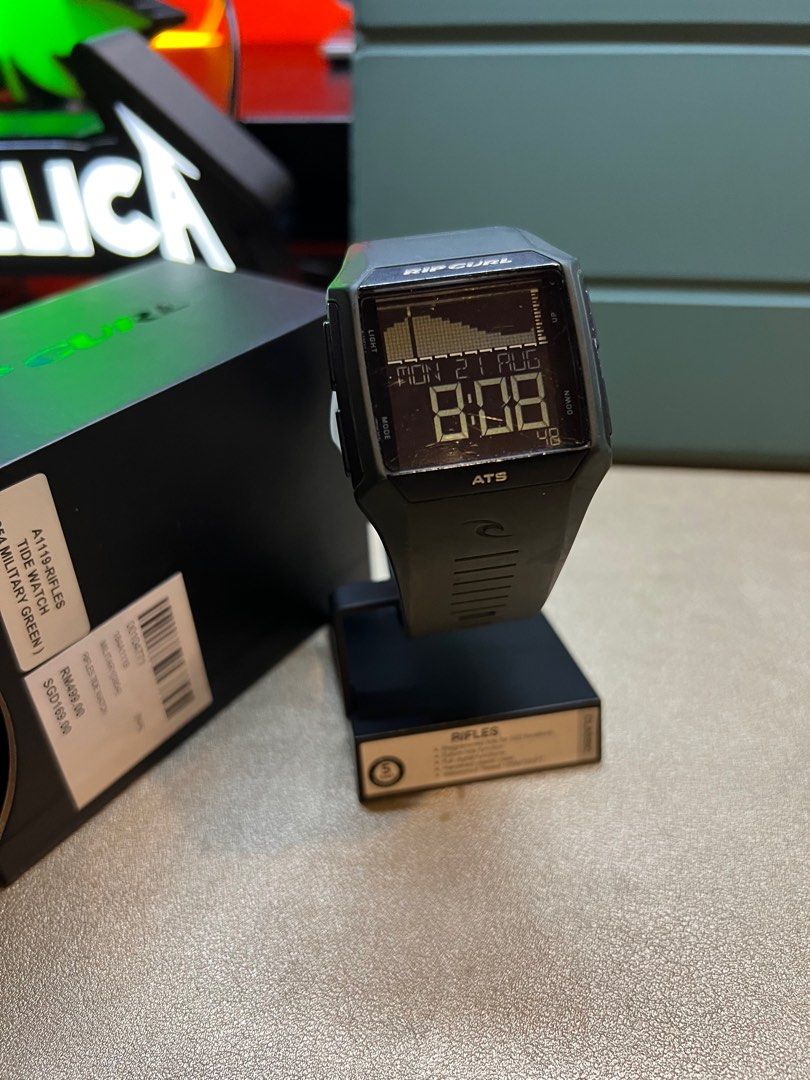 Rip Curl Rifles Tide Watch Military Green Luxury Watches on