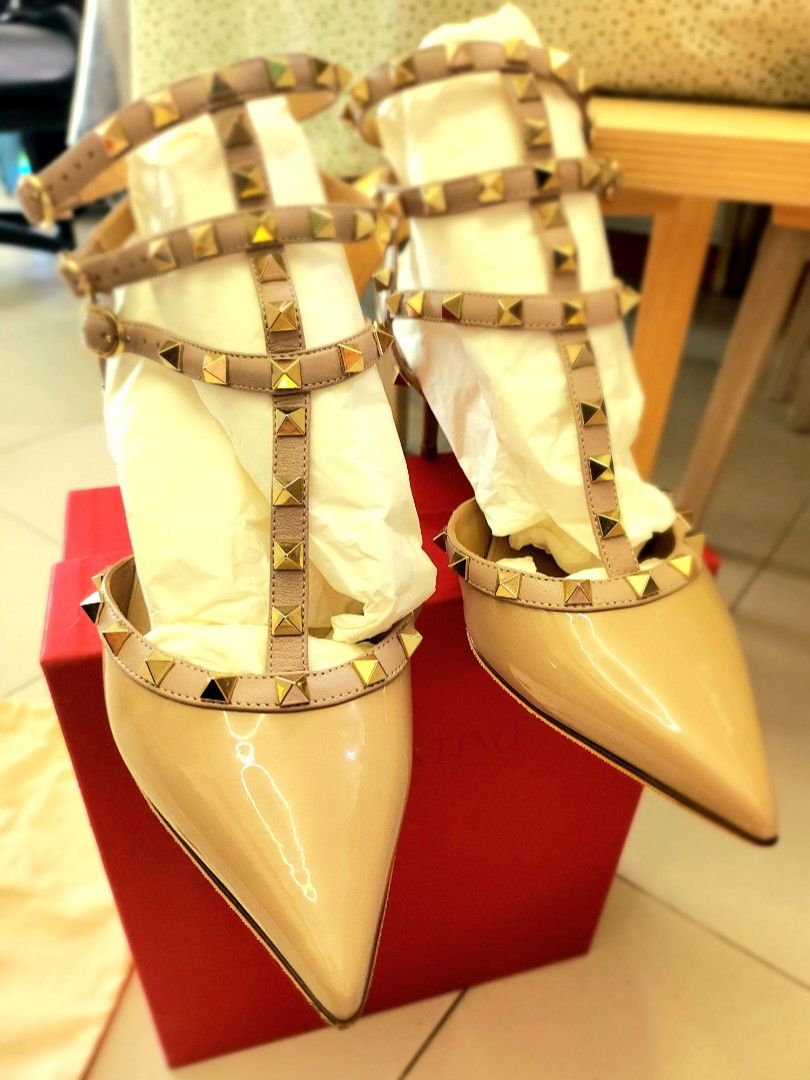 Rockstud caged pump 65mm top