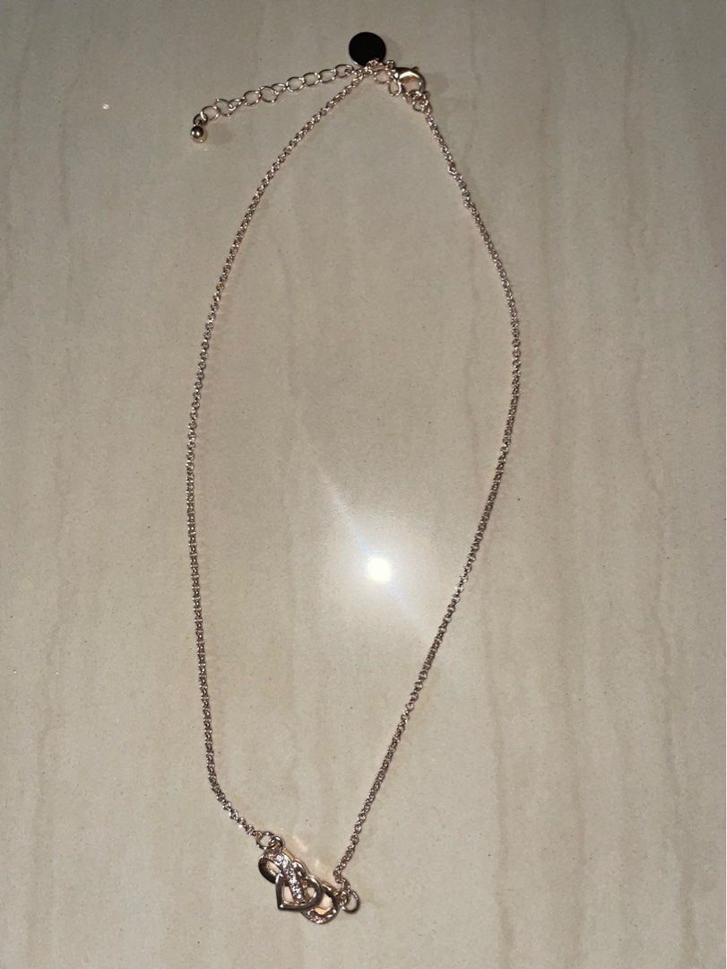 Rose Gold Heart & Infinity Necklace - Lovisa