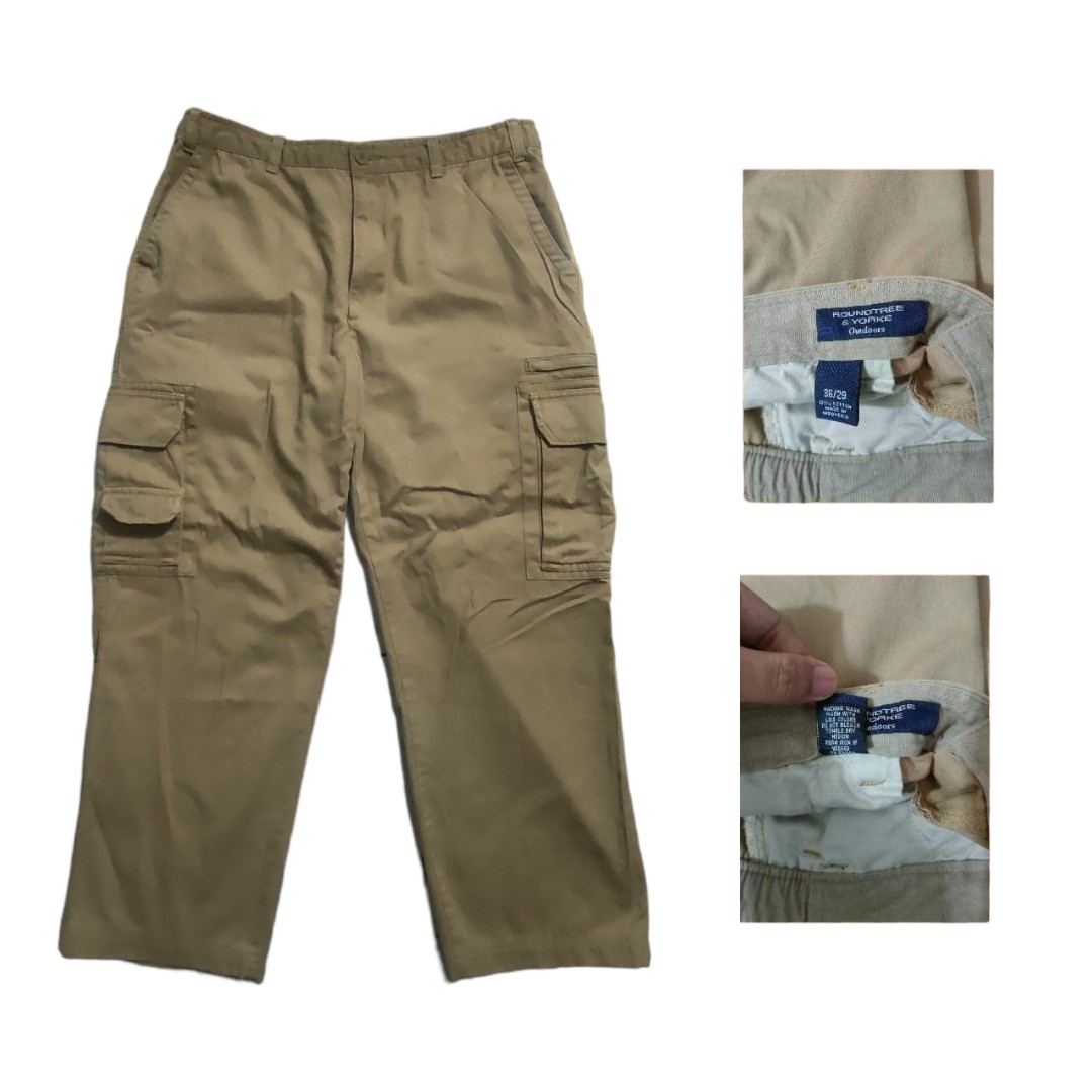 ROUNDTREE & YORKE Cargo, Men's Fashion, Bottoms, Chinos on Carousell