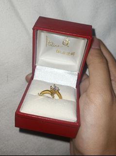 Rustan's Italina 18K Gold Plated Diamond Ring