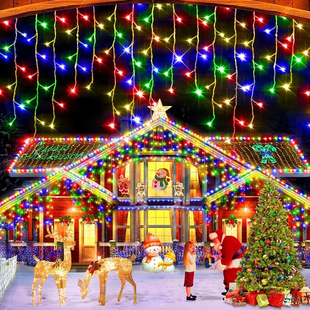 Sale Icicle Outdoor Christmas Lights 10M 320 LED Fairy Lights