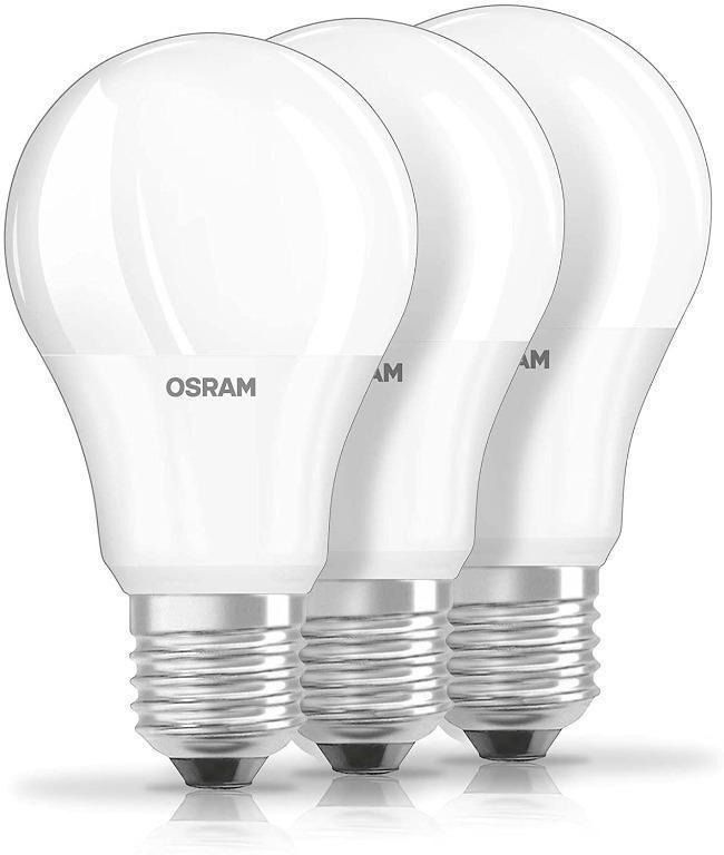5 Pack Osram LED BASE A60 E27 9W 4000K Neutral White LED Lamp 60W Bulb