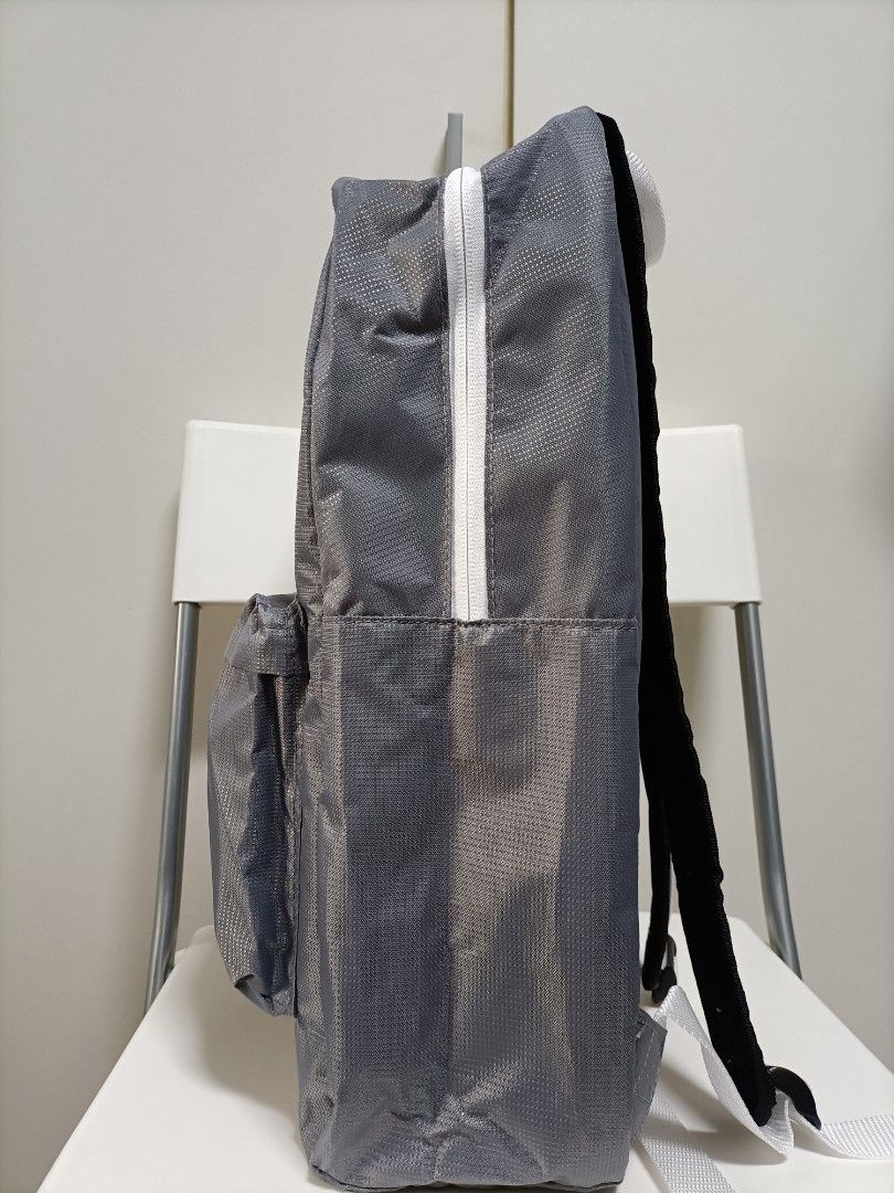 Sale NB new balance opp backpack Mens backpack light weight grey color match denim jacket