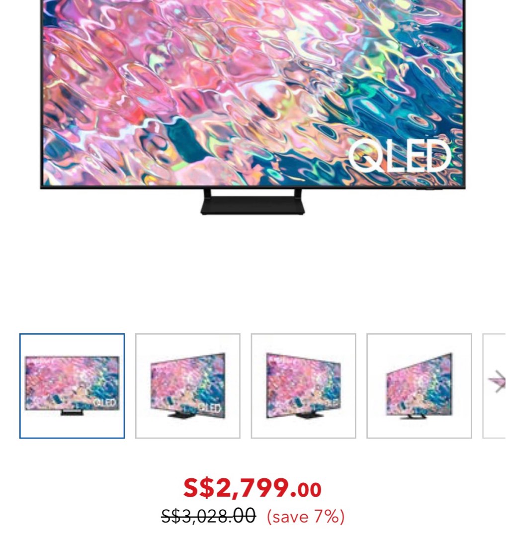 Samsung 65 inch Q60B Qled 4K TV, TV & Home Appliances, TV