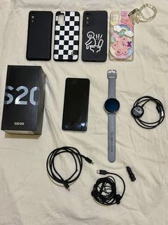 Samsung S20 5G and Samsung Galaxy Watch Active 2