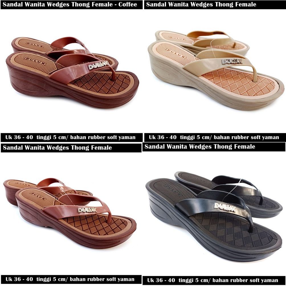 Sandal Jepit Wedges 90286 BLUE