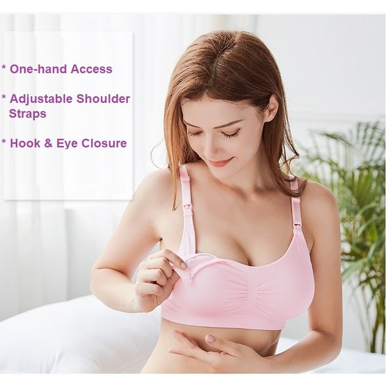 Seamless Nursing Bra / Maternity padded Bra / Breastfeeding Bra / No Wire  underwear