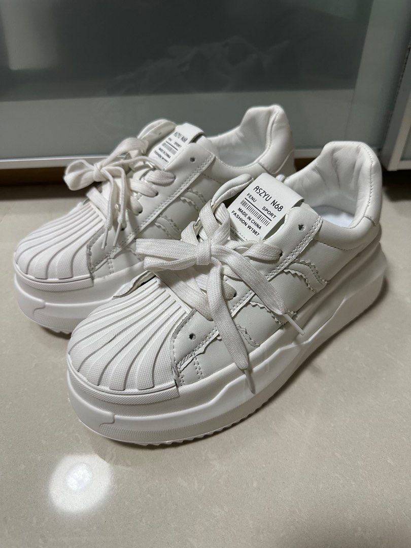 White new arrivals sneakers clearance