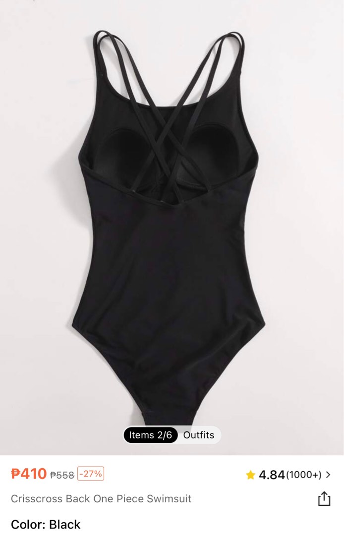 Shein onepiece swimsuit on Carousell