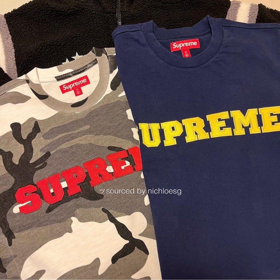 即完売 supreme Collegiate S/S Top XL | artsofthemountain.org