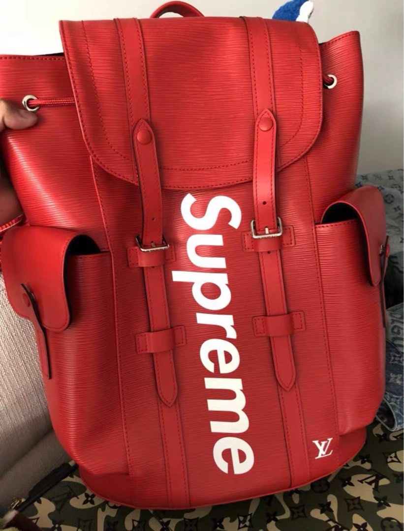 Supreme + LV backpack 100% Authentic , Men's Fashion, Bags, Backpacks on  Carousell