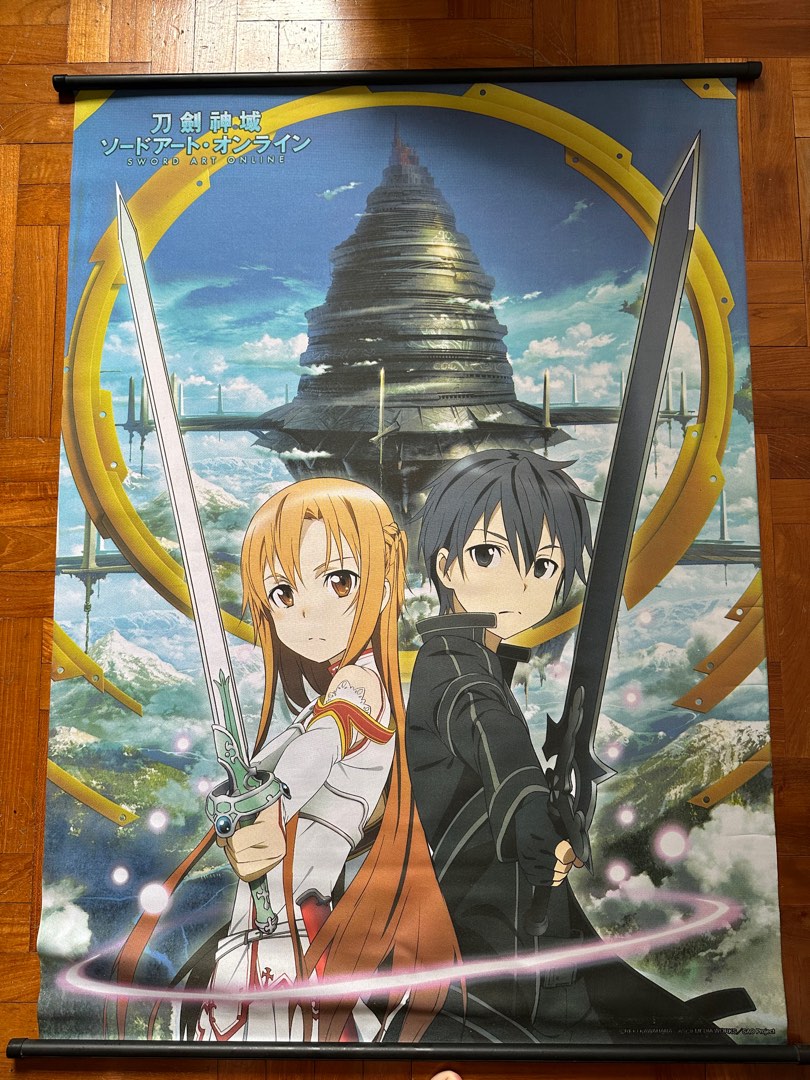 Sword Art Online Large Scroll 106cm x 79cm, Hobbies & Toys, Toys ...
