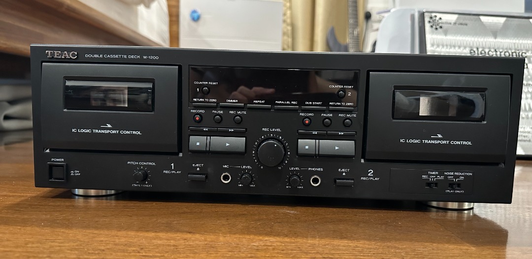 TEAC W1200 DOUBLE CASSETTE DECK / tape deck / cassette tape player