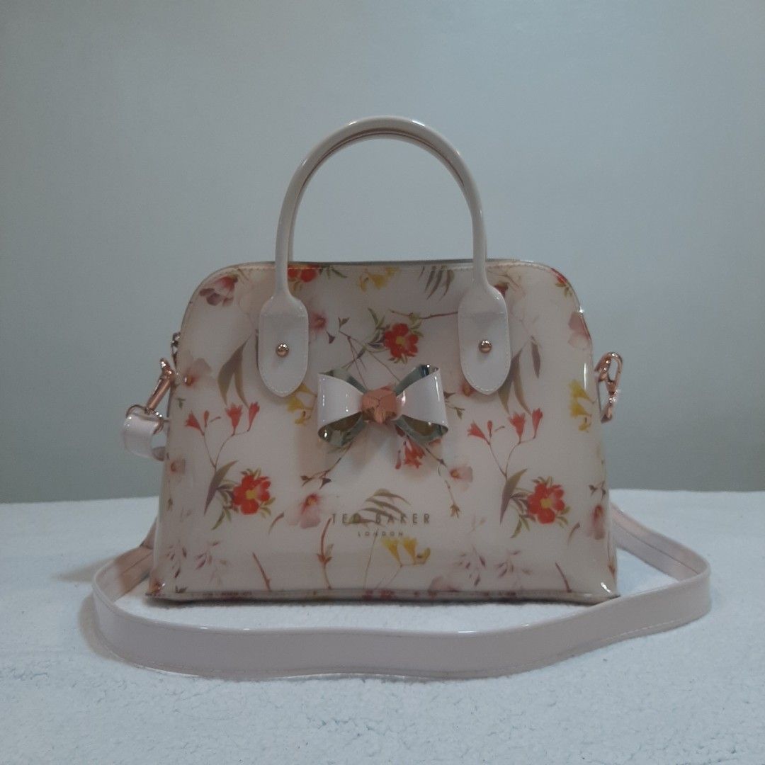 Ted Baker Pink Floral Bag, Women's Fashion, Bags & Wallets, Cross-body Bags  on Carousell