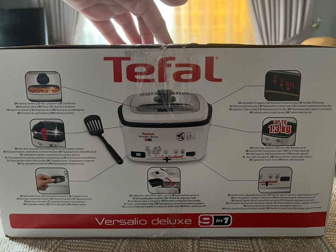 Tefal Versalio Deluxe 9in1, TV & Home Appliances, Kitchen Appliances,  Fryers on Carousell