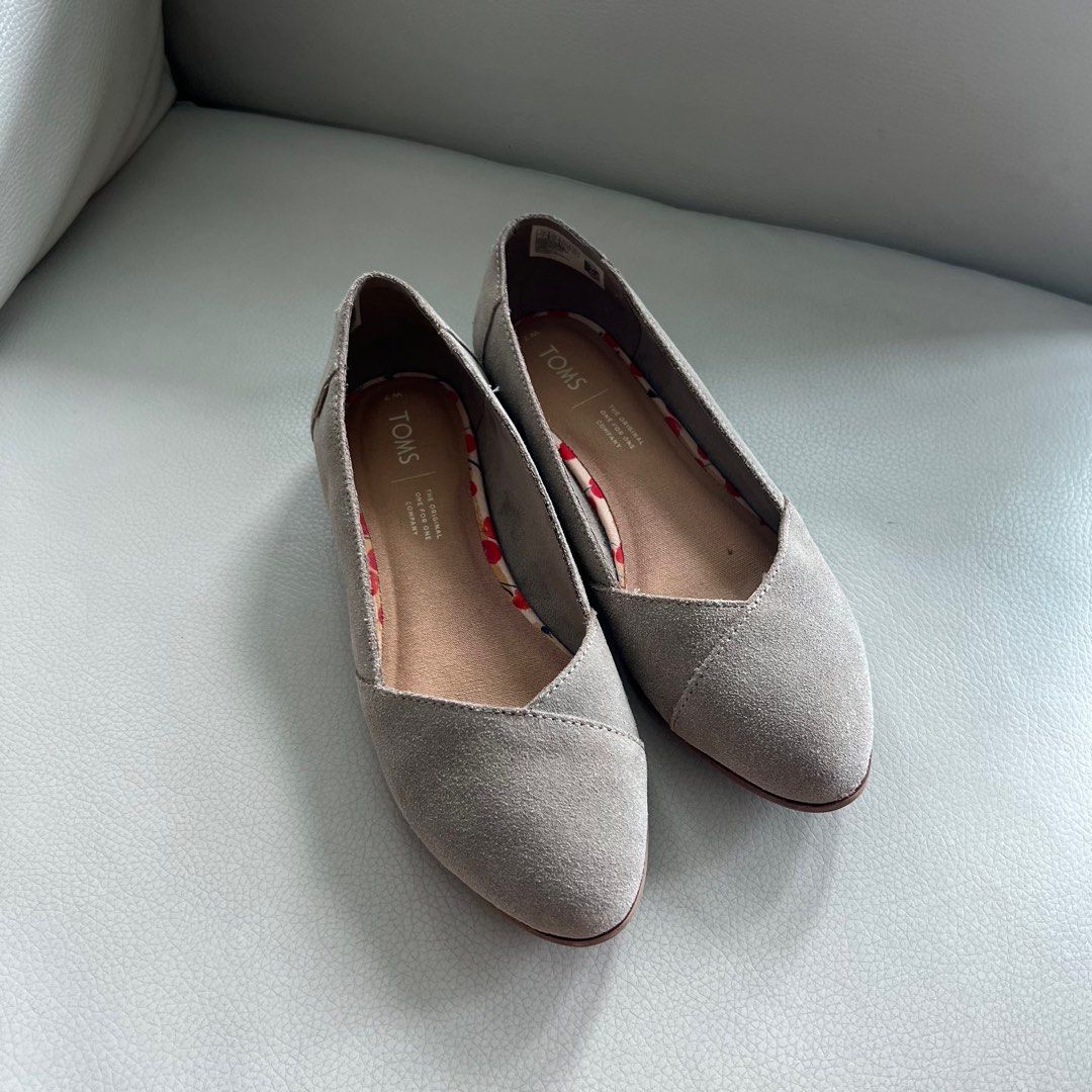 Toms grey suede jutti outlet