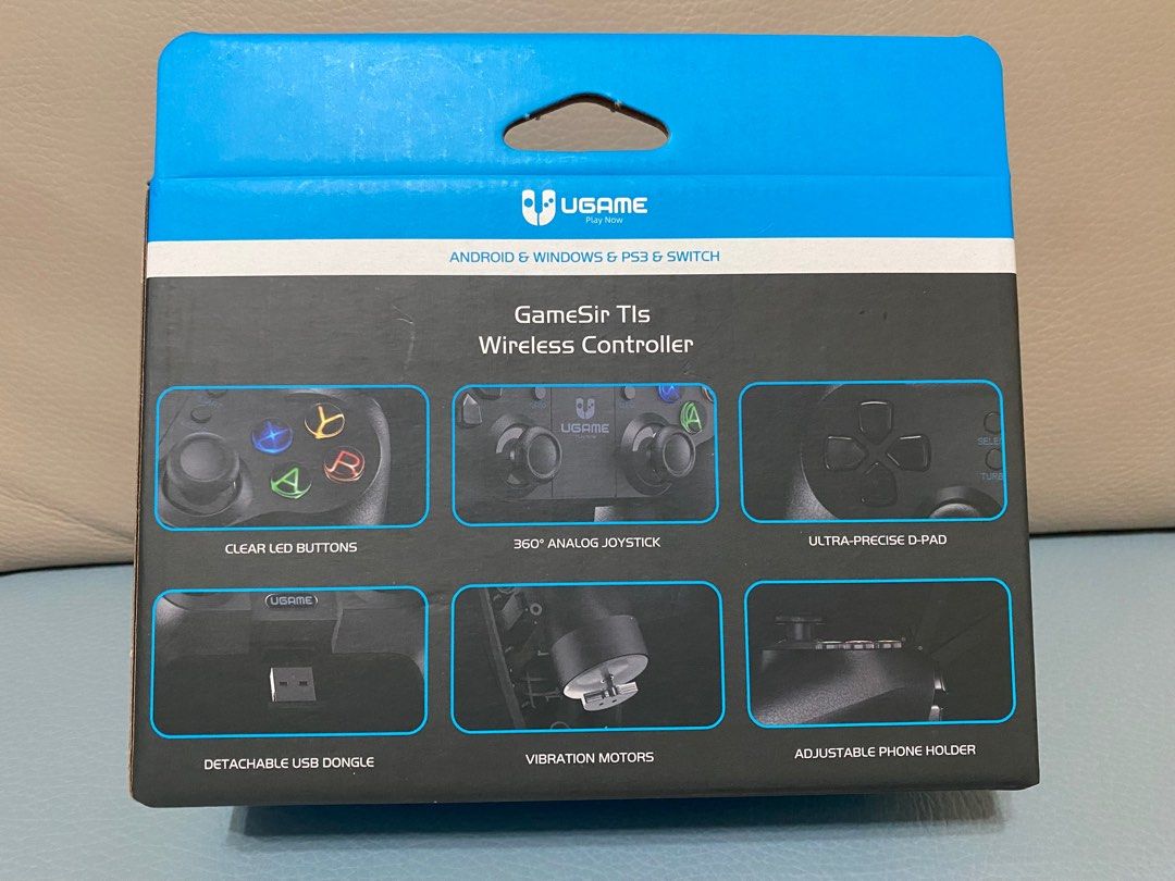 UGAME Wireless controller 無線遊戲手製PS3 PS4 Switch, 電子遊戲 （分類：手掣）位於 Hong Kong。 由 bilibiligirl 提交（商品編號 1250310835，圖片 2）。簡介： UGAME Wireless controller 無線遊戲手製PS3 PS4 Switch, 電子遊戲 因搬屋而出售！！ 100% New !! One only !!。