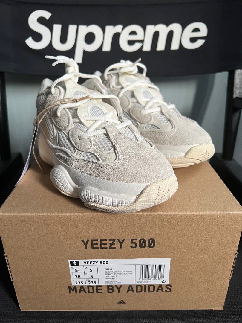 US 5.5 Yeezy 500 Bone White Women s Fashion Footwear Sneakers