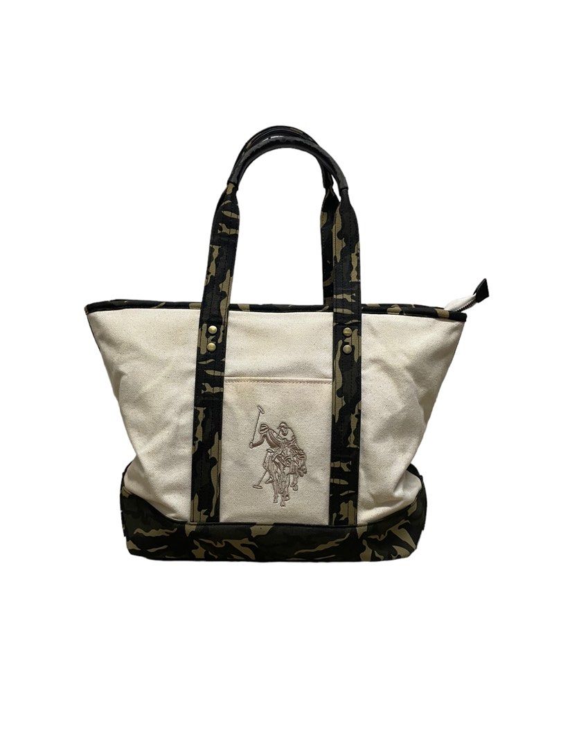 US POLO ASSN Camo Tote Bag Women s Fashion Bags Wallets Tote