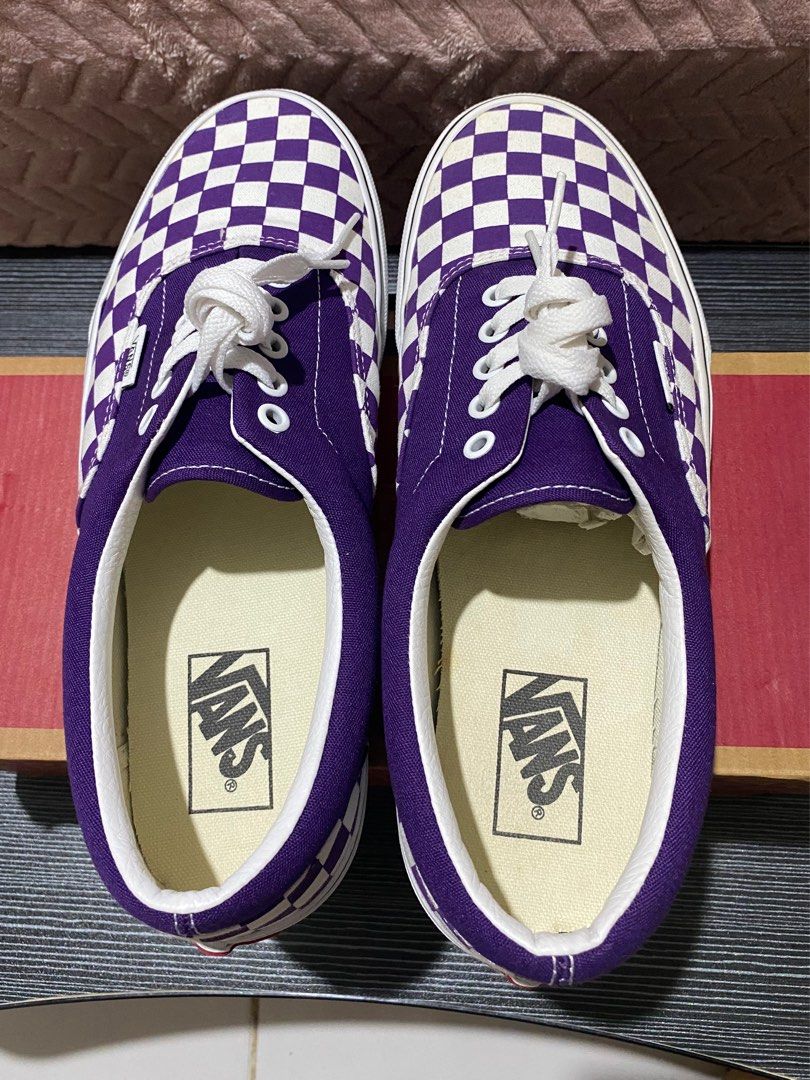 Vans Era Checkerboard Vans Checkerboard Violet Sepatu Sneakers