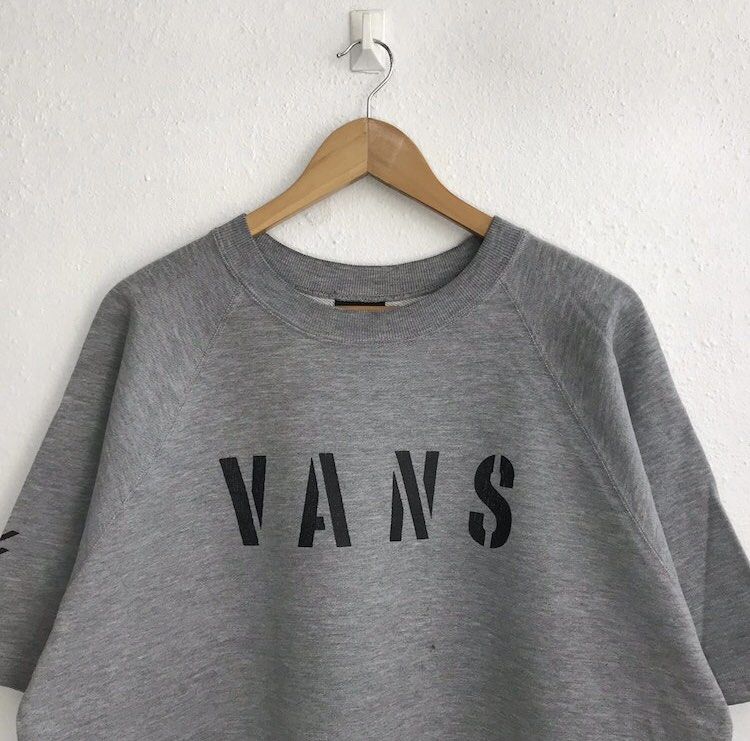 Vans Sweatshirt Shortsleeve Big Spellout Women s Fashion Tops