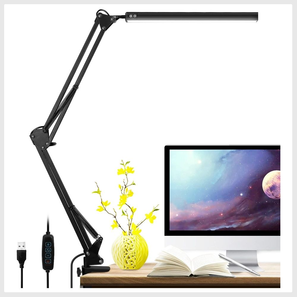 Metal architect swing arm led desk lamp deals