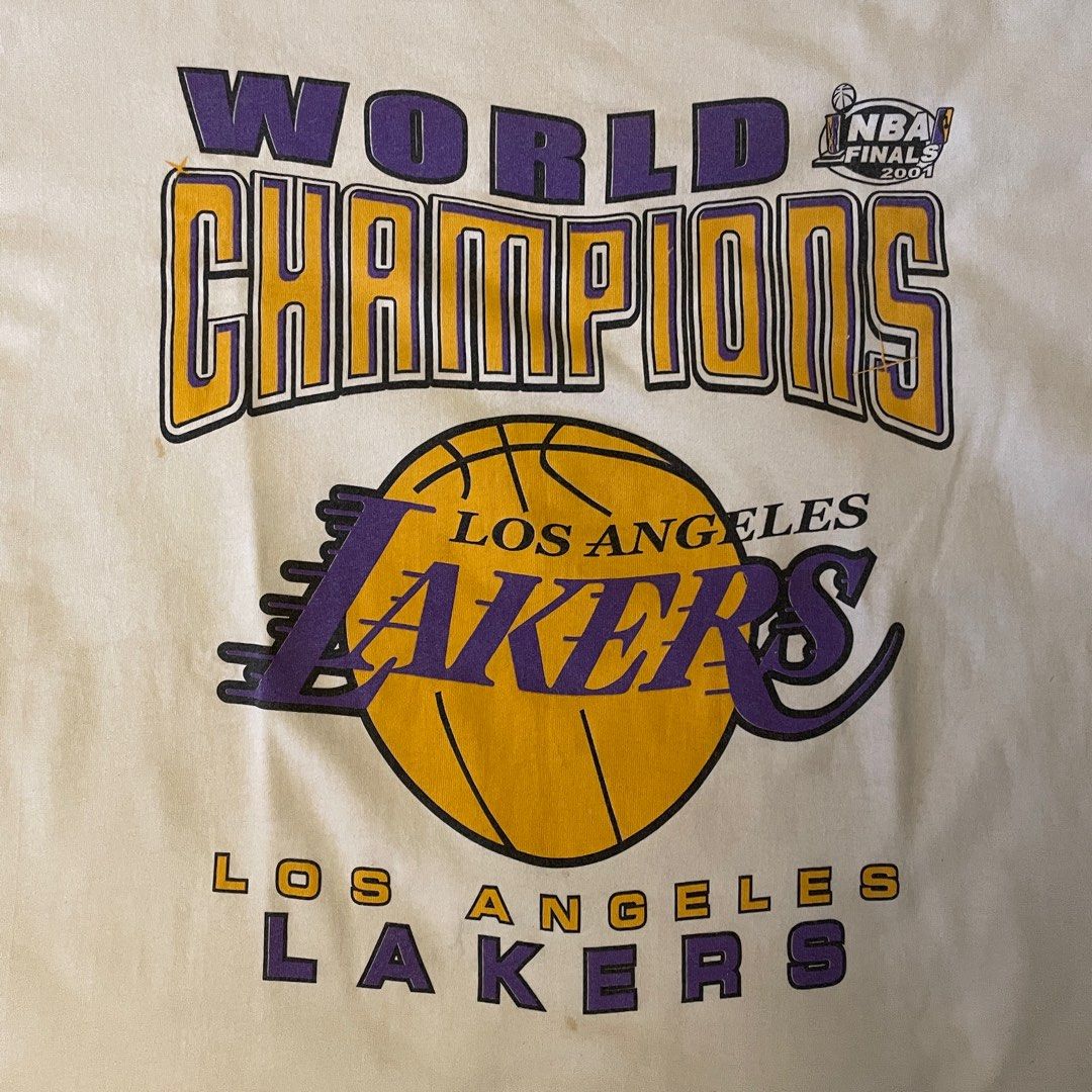 Lakers Los Angeles T-shirt White Nba Finals 2001 Back to Back -  Hong  Kong