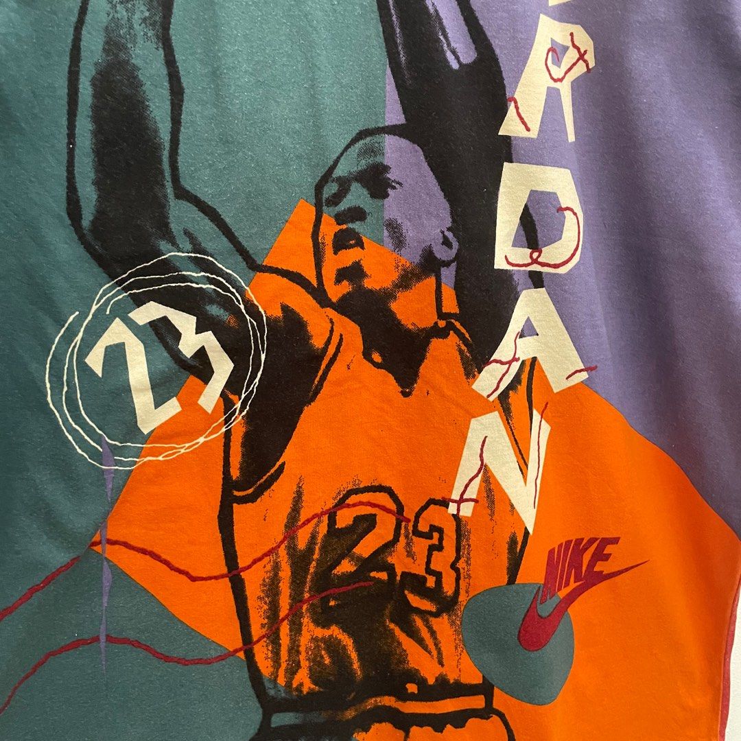 NIKE SPORTSWEAR HOOP HEROES MICHAEL JORDAN VINTAGE 90s NBA BASKETBALL TSHIRT  XL – The Felt Fanatic