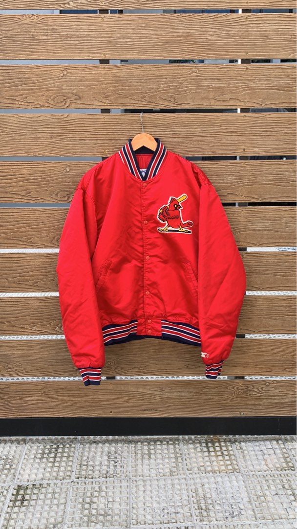 Medium. Vintage St. Louis Cardinals Satin Starter Varsity 