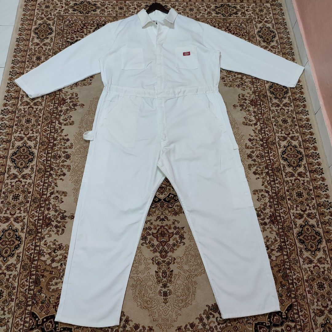 Off shop white coveralls