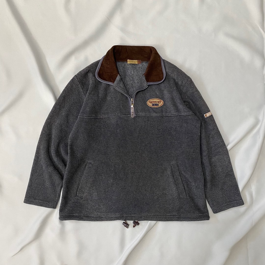Vintage Native Wit Halfzip, Men's Fashion, Activewear on Carousell