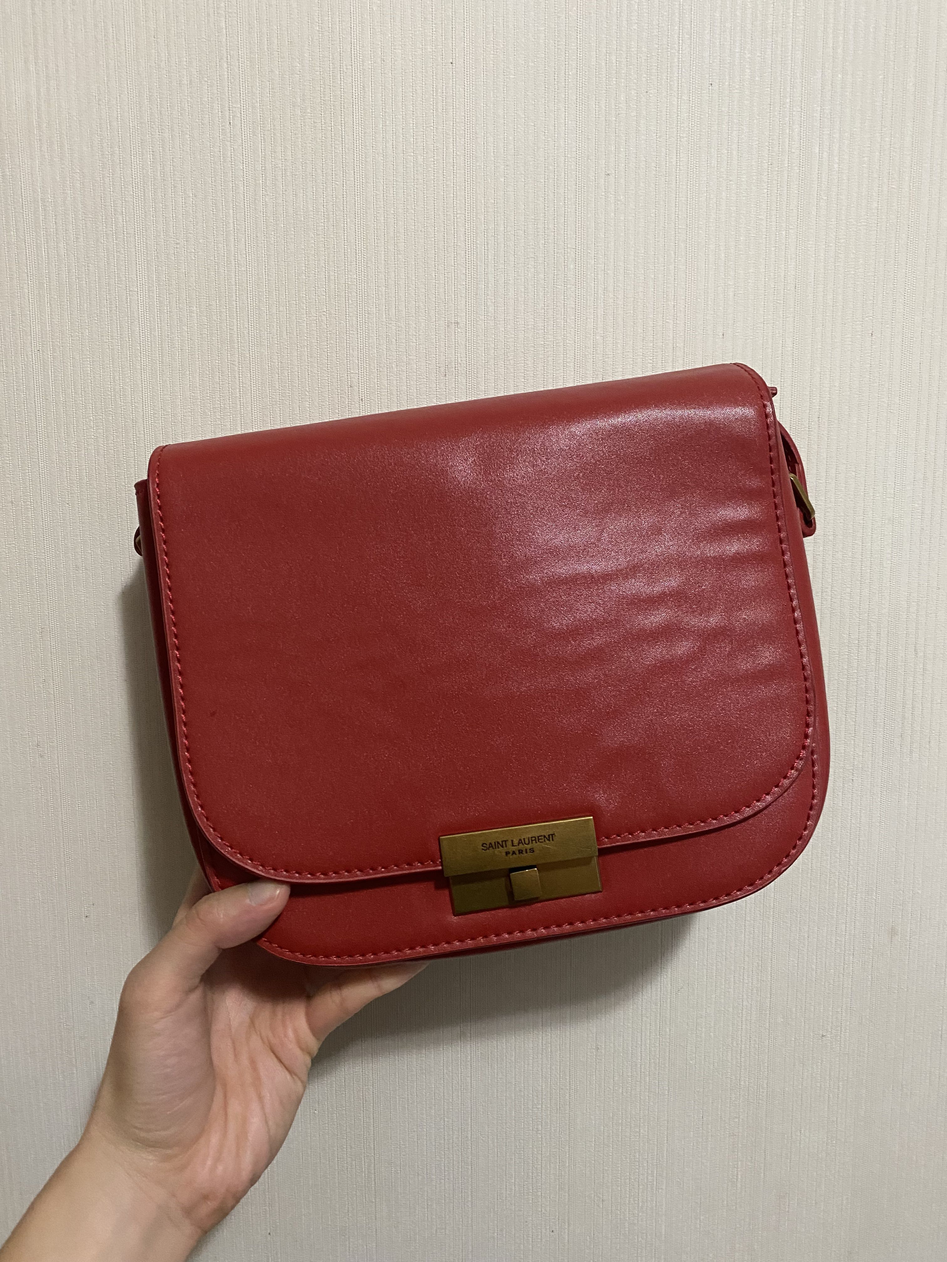 vintage remake saint laurent saddle style crossbody bag, 名牌, 手袋及銀包