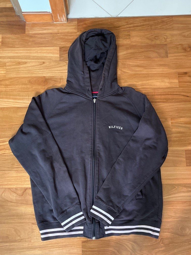vintage tommy hilfiger hoodie jacket zip up cardigan