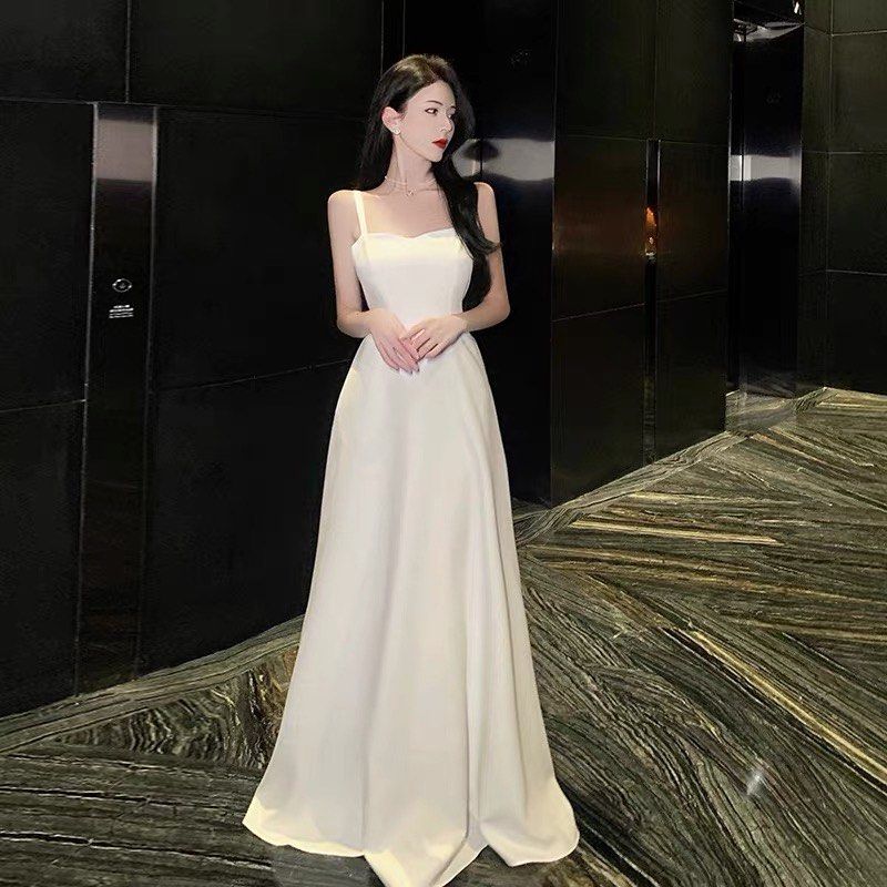 White long frock for women clearance