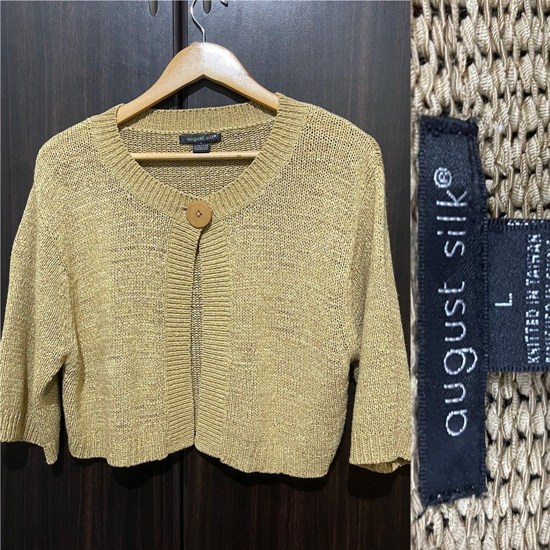 August silk sweaters top