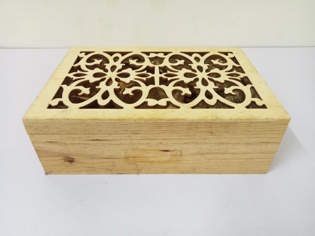 Wooden Crafts Box, Furniture & Home Living, Home Decor, Other Home