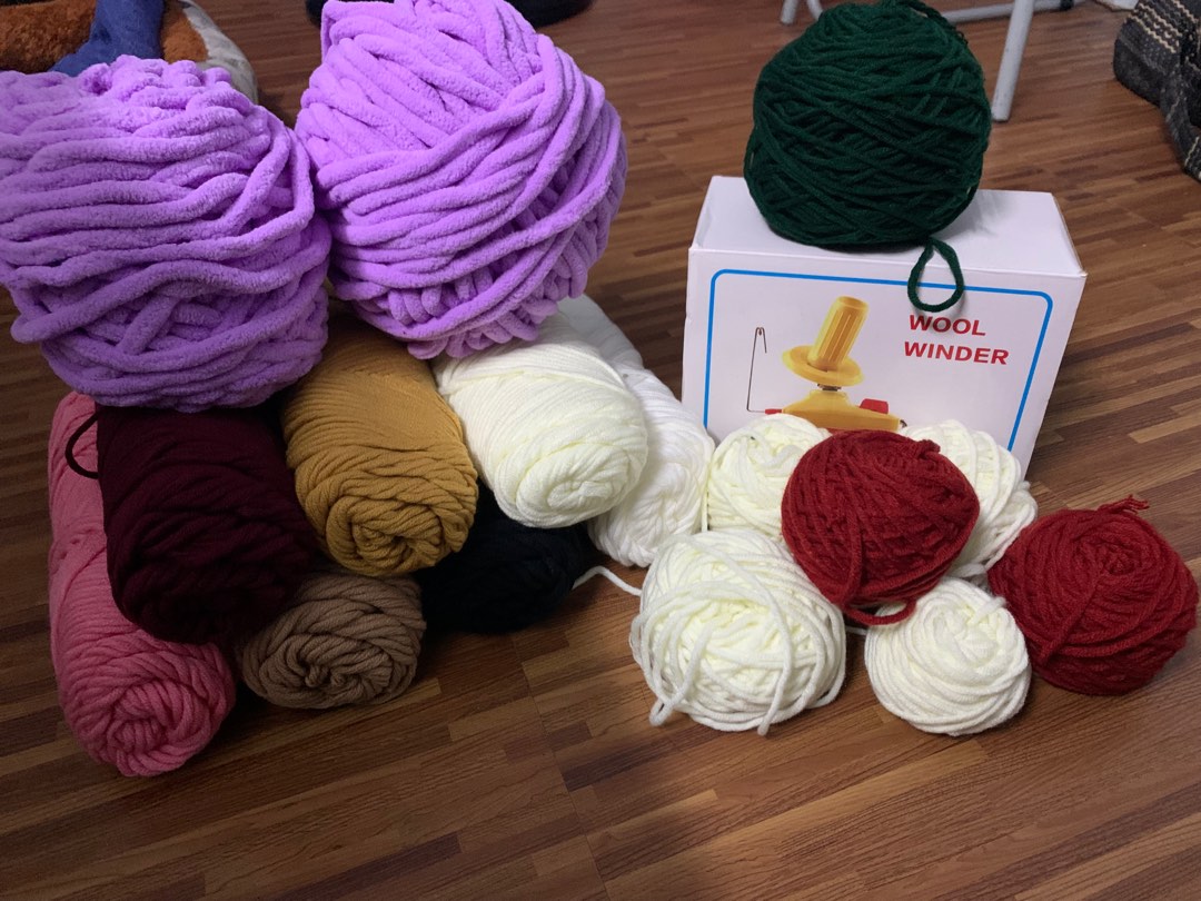 Wool winder plus yarn set (ALL FOR 1k only) on Carousell