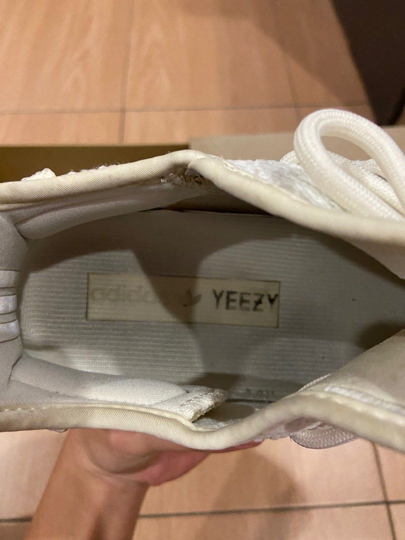 yeezy boost 350 v2 triple white box adidas Cream/Triple YankeeKicks Online versatile colorway UNBOXING CREAM YEEZY BOOST 350