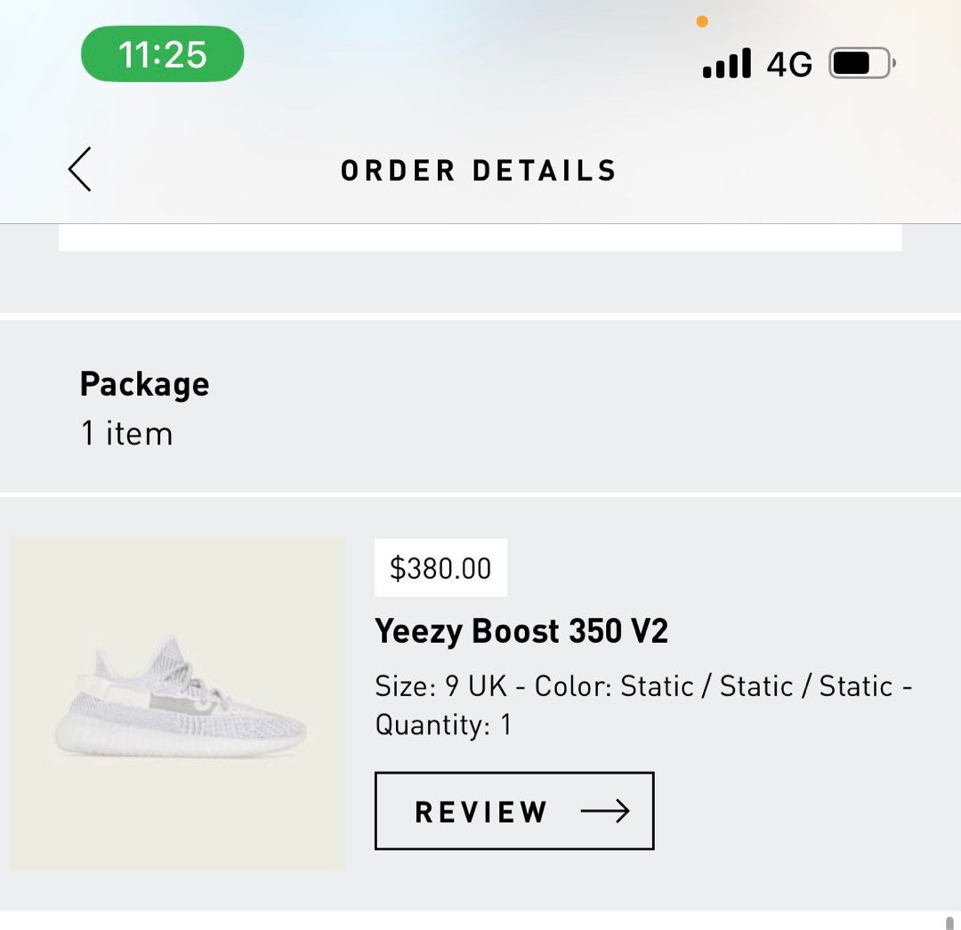 Yeezy 350 V2 UK9 Size