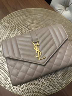 YSL woc black with gold hardware, Luxury, Bags & Wallets on Carousell