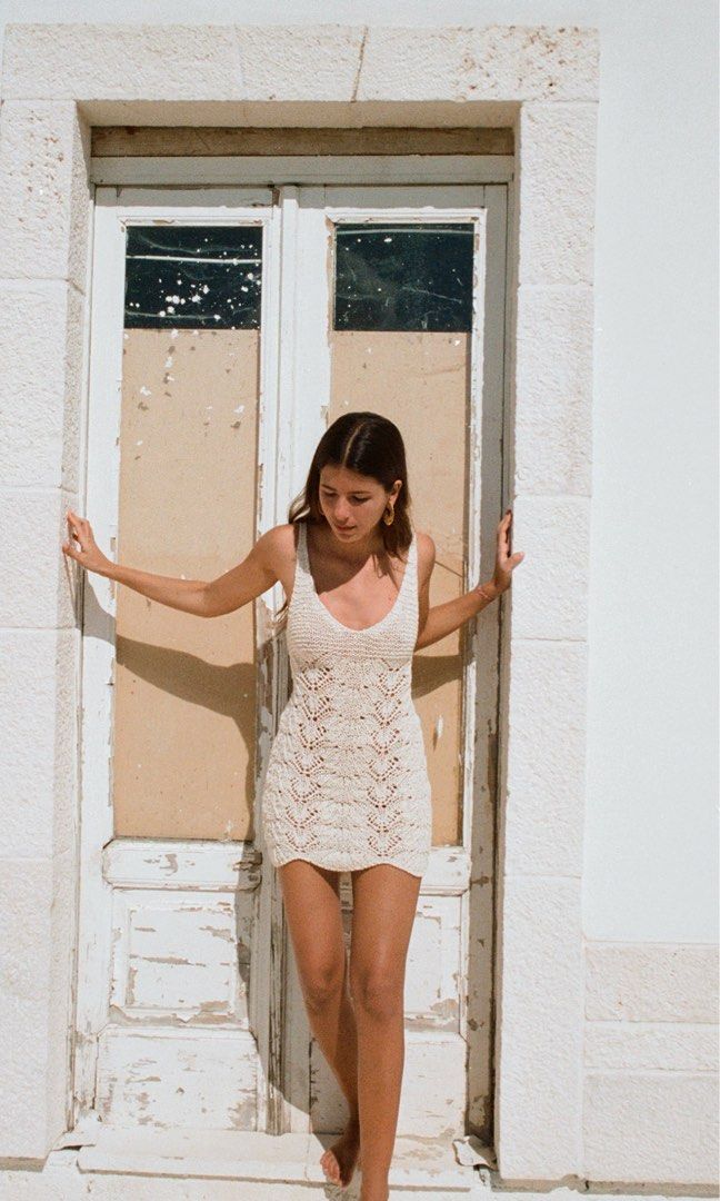 Zara open knit dress