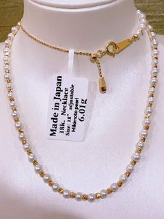 18k mikimoto pearl necklace