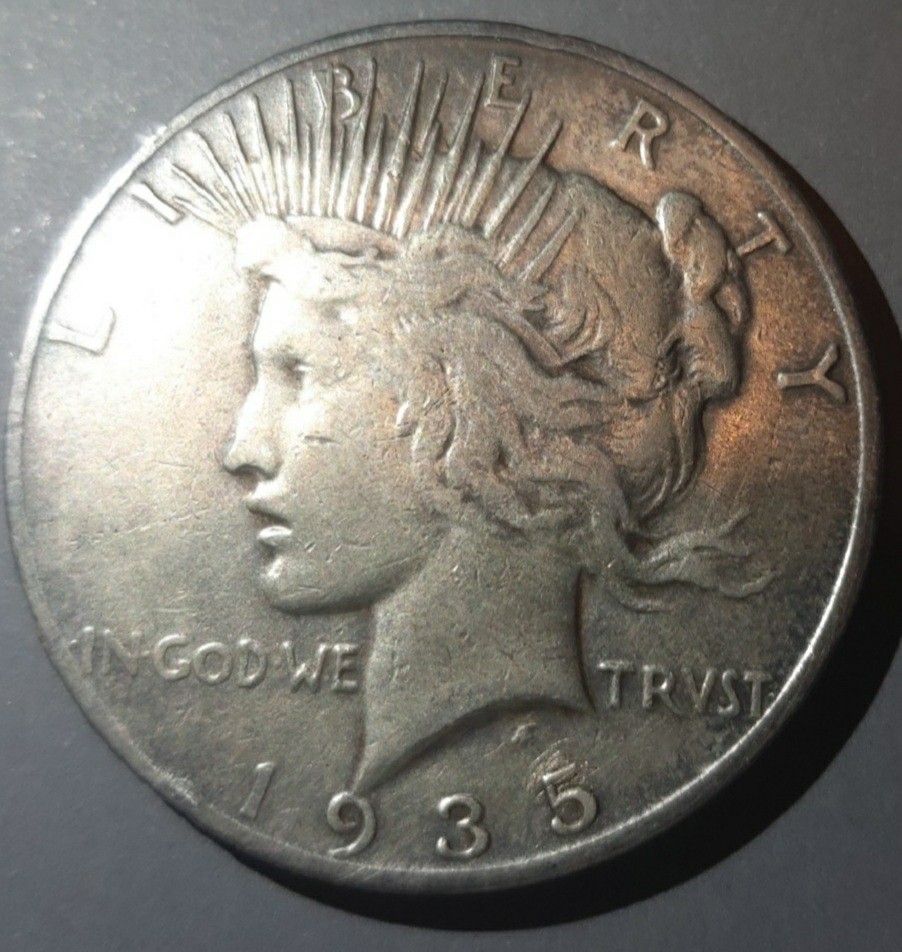 1935年美國自由女神和平銀幣。, 興趣及遊戲, 收藏品及紀念品, 錢幣- Carousell