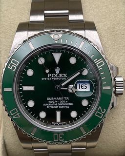 2011 Rolex Submariner Date “Hulk” 40MM Steel Green Dial (116610LV)