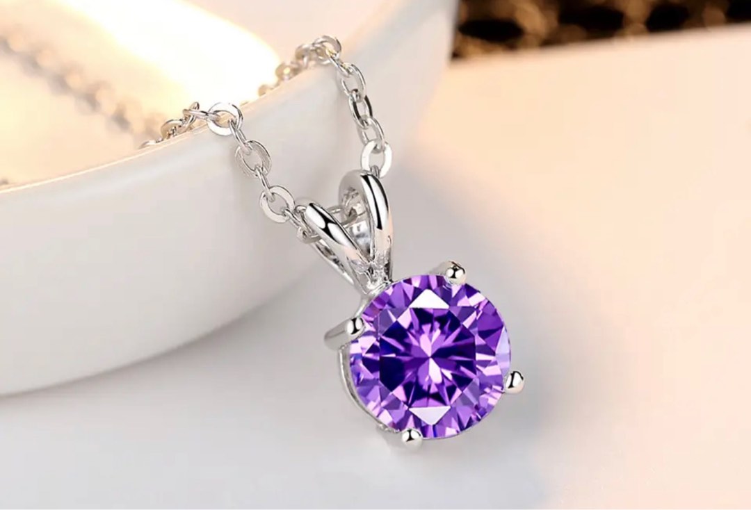 Purple pendant on sale