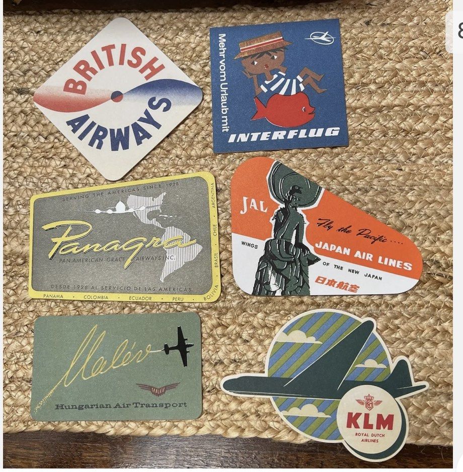 30 Airline Labels (Gaston - Louis Vuitton Collection), Hobbies & Toys,  Memorabilia & Collectibles, Vintage Collectibles on Carousell